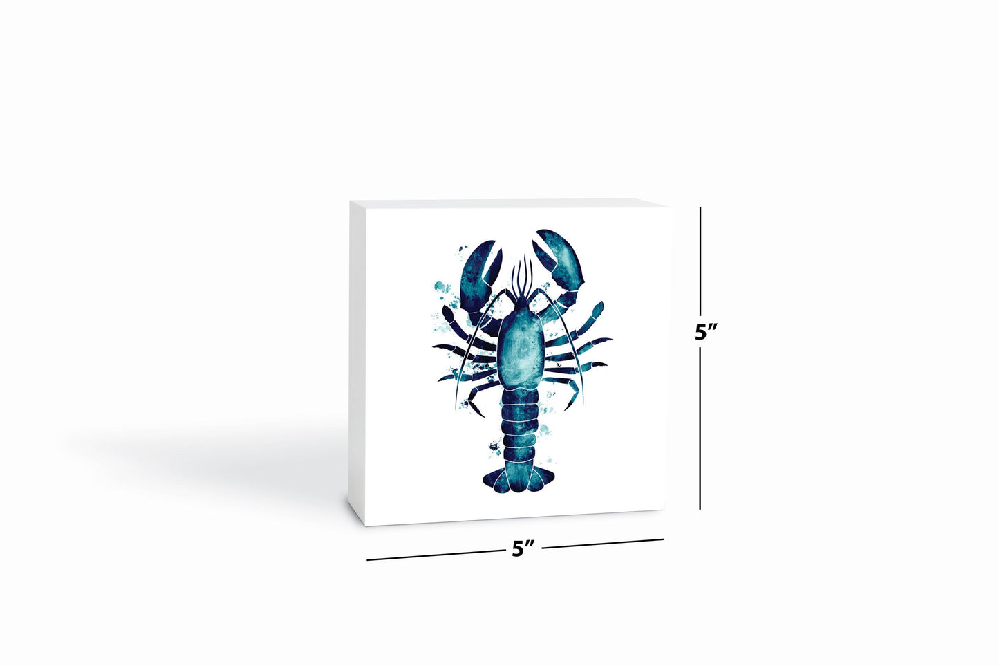 New England Water Color Lobster | Wood Block | Eaches | Min 4