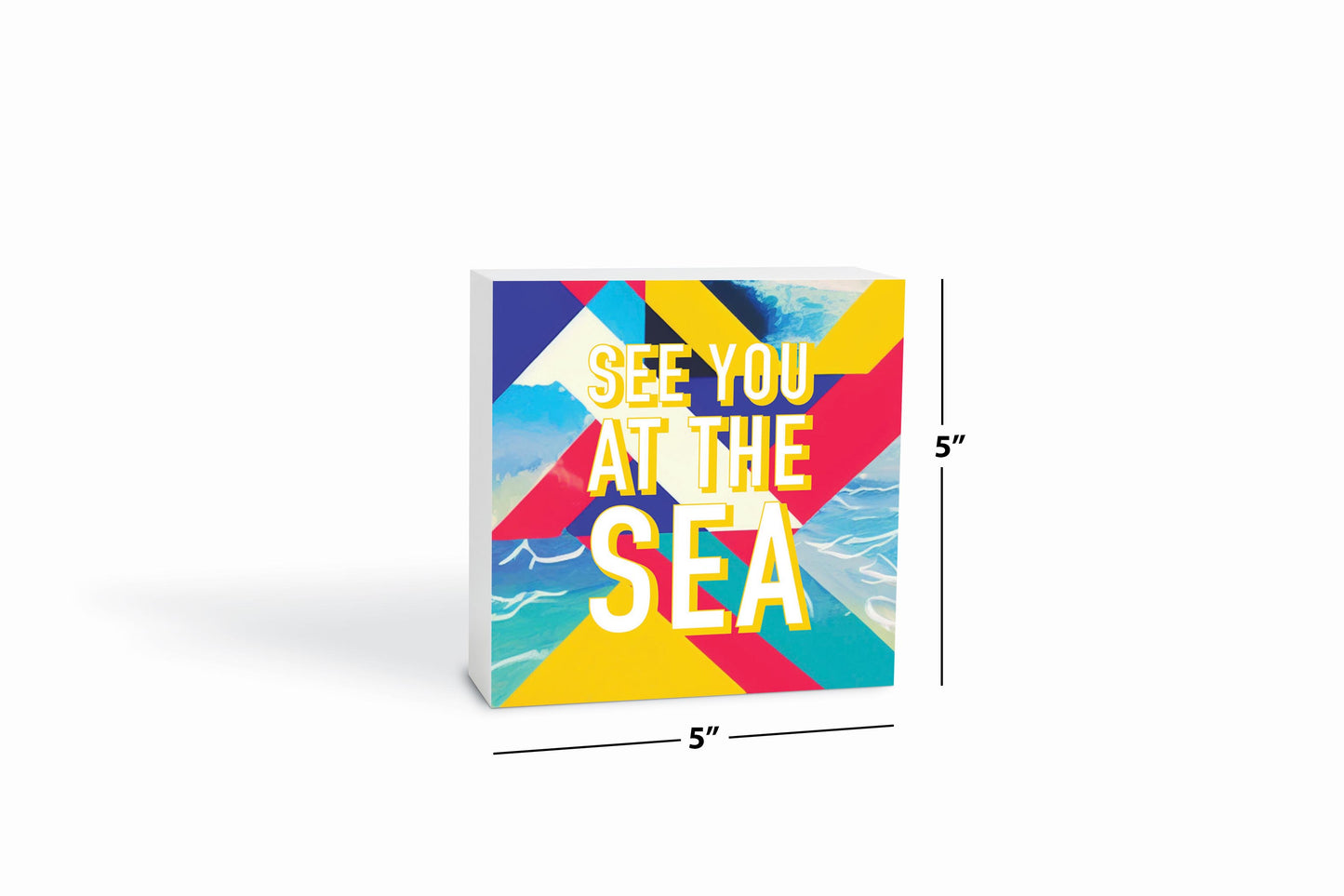 See You At The Sea | Wood Block | Eaches | Min 4