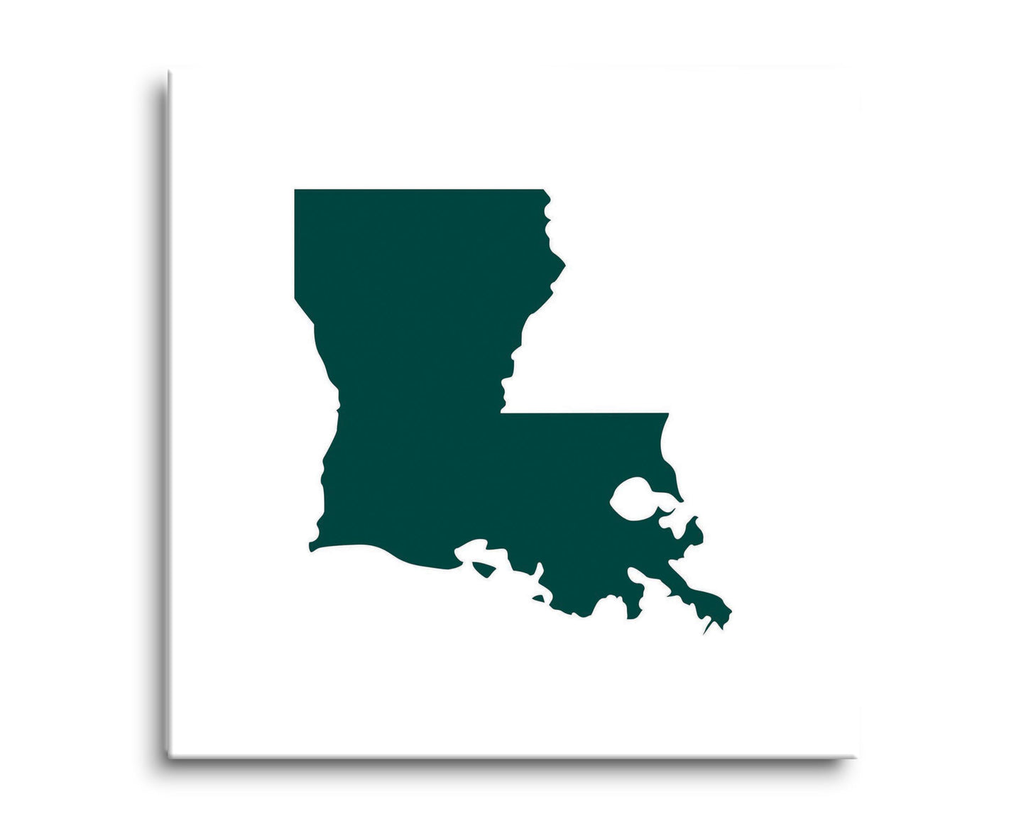 Blue White Louisiana State Shape | Hi-Def Glass Art | Eaches | Min 2
