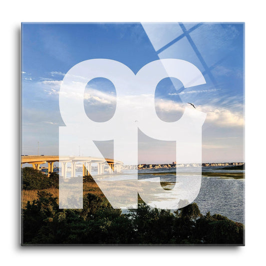 OCNJ Photo With Text | Hi-Def Glass Art | Eaches | Min 1