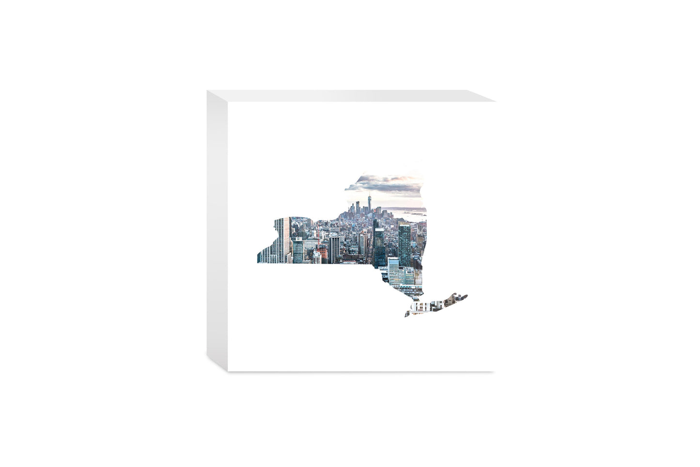 New York State Shape Picture | Wood Block | Eaches | Min 4