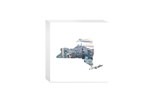New York State Shape Picture | Wood Block | Eaches | Min 4