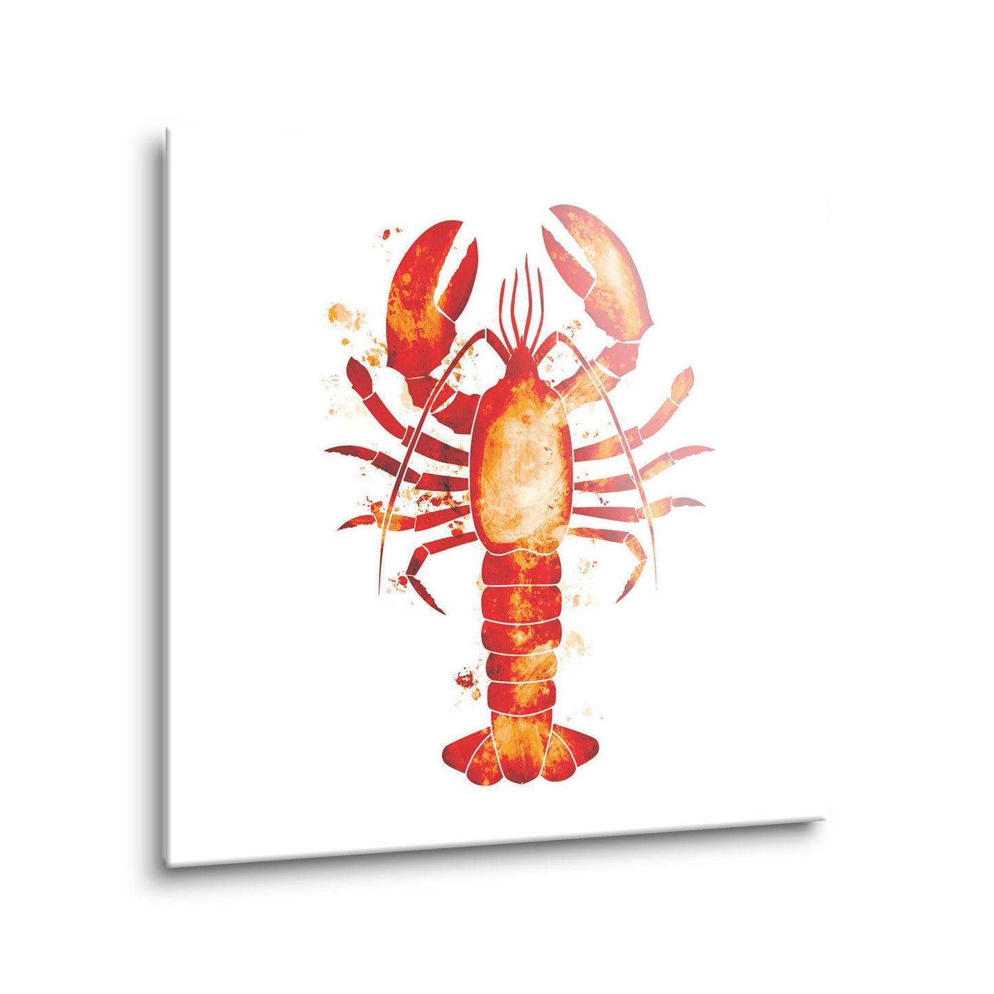 East Coast Water Color Lobster | Hi-Def Glass Art | Eaches | Min 2