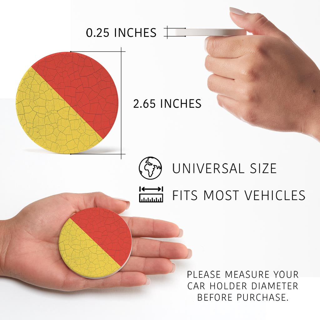 Nautical Flag Oscar| Absorbent Car Coasters | Set of 2 | Min 4