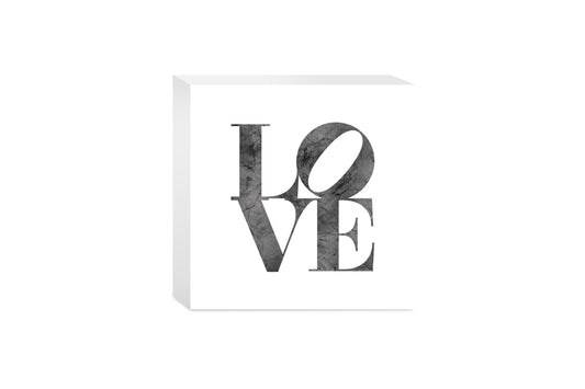 Minimalistic B&W Pennsylvania Love Light | Wood Block | Eaches | Min 4