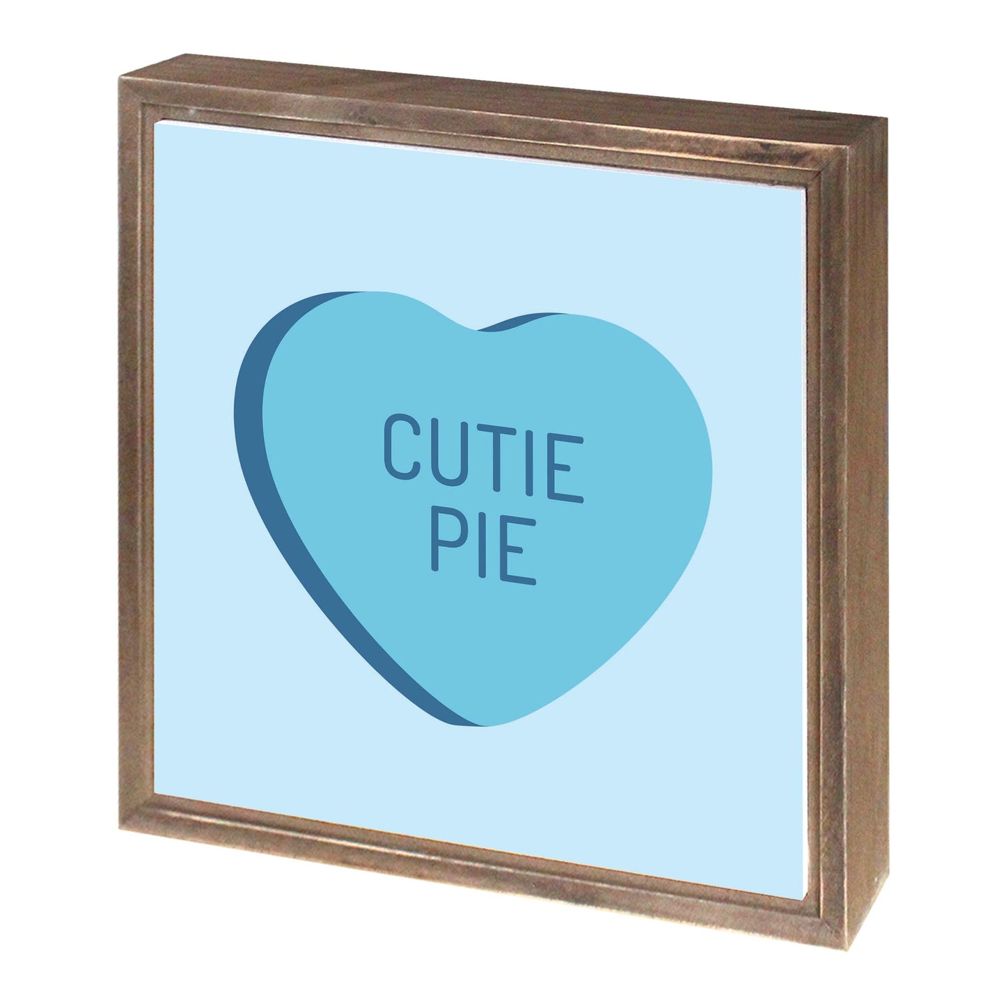 Message Hearts Cutie Pie | Wood Sign | Eaches | Min 1