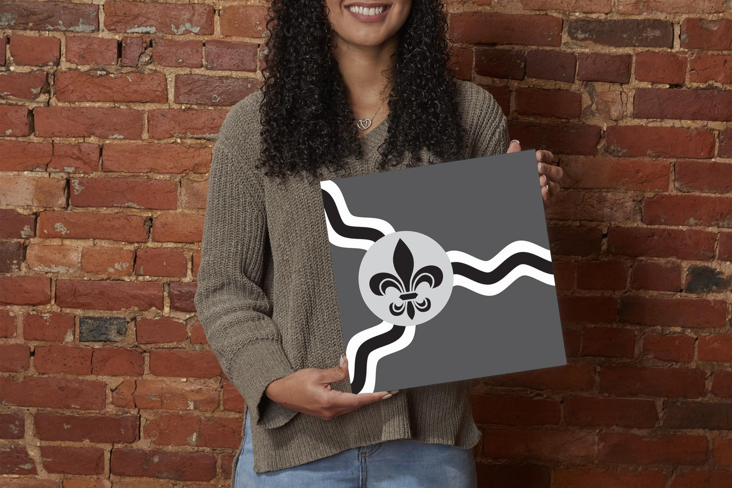 Minimalist B&W Missouri St Louis Flag | Wood Sign | Eaches | Min 2