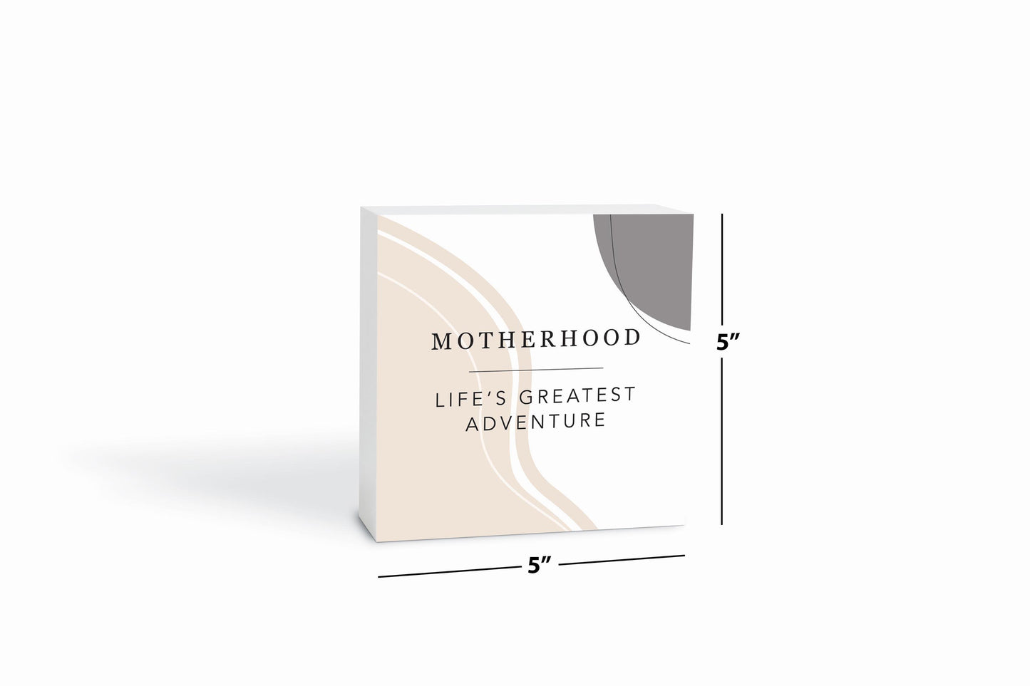 Modern Minimalist Mothers Day Adventure | Wood Block | Eaches | Min 4
