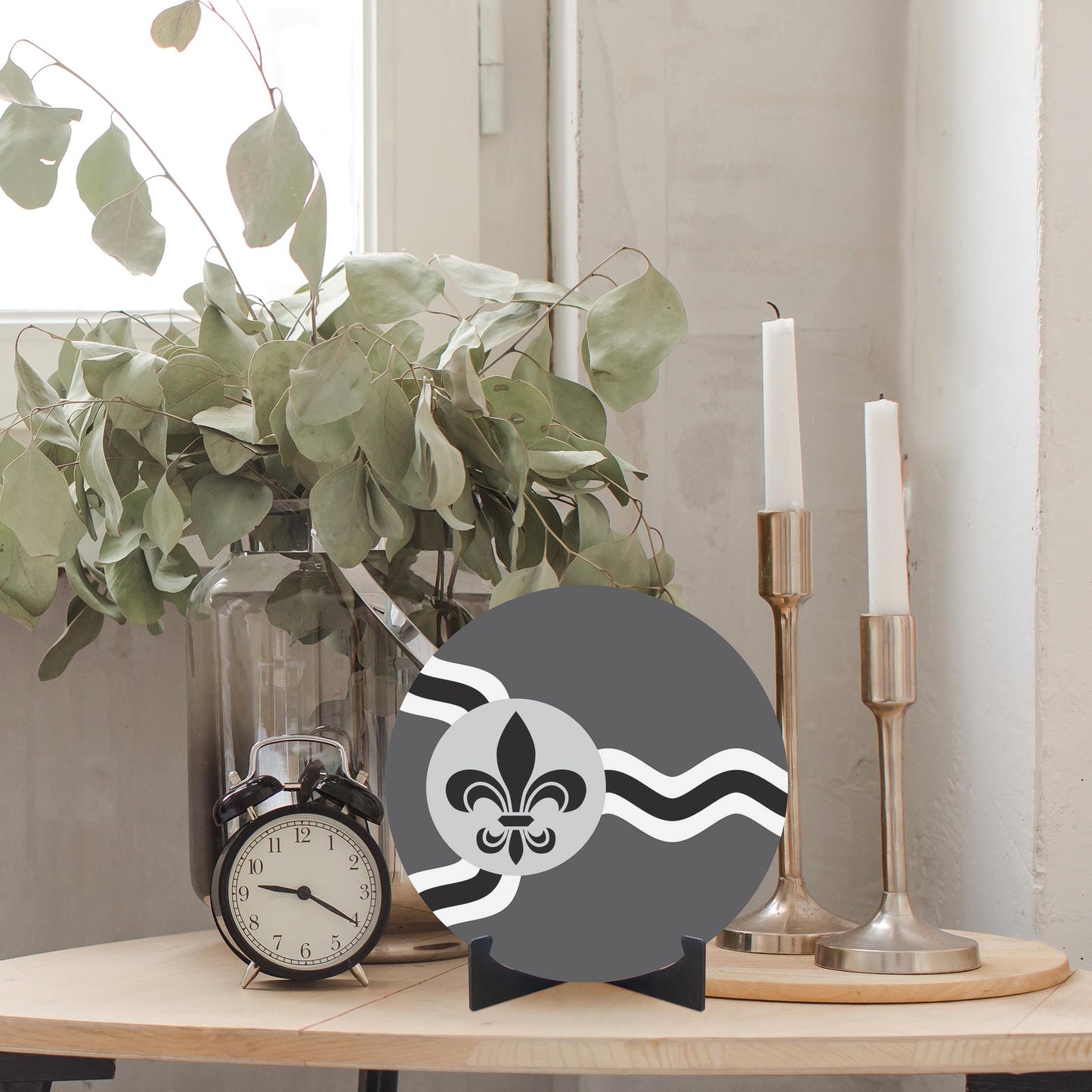 Minimalist B&W Missouri St Louis Flag | Wood Sign | Eaches | Min 1