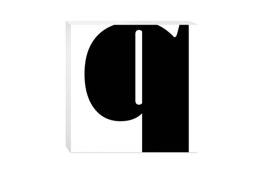 Fun Chunky Monogram Q | Wood Block | Eaches | Min 2