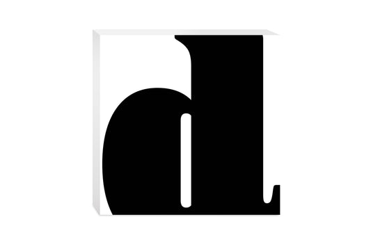Fun Chunky Monogram D | Wood Block | Eaches | Min 2