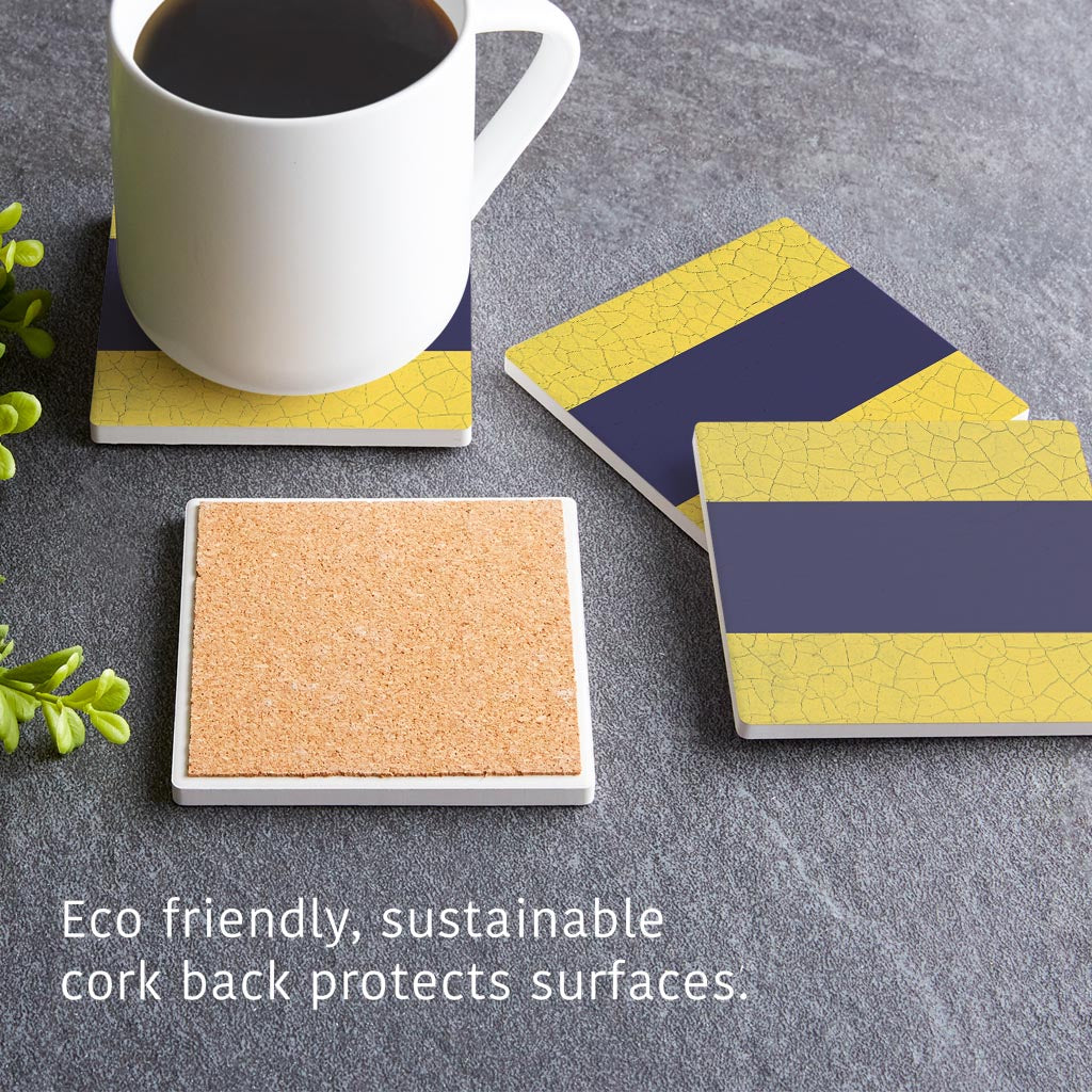 Nautical Flag Delta | Absorbent Coasters | Set of 4 | Min 2