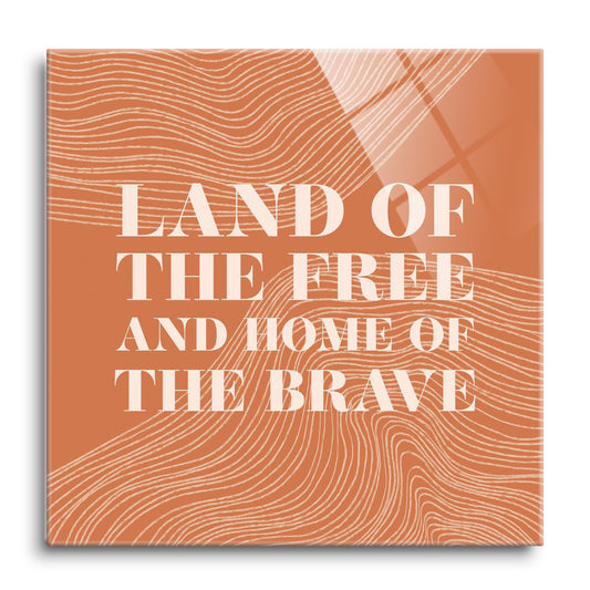 Modern Minimalist New York Free Brave | Hi-Def Glass Art | Eaches | Min 1