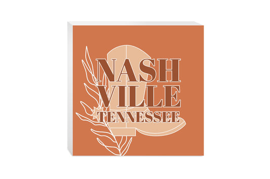 Modern Minimalist Tennessee Nashville Boot | Wood Block | Eaches | Min 2