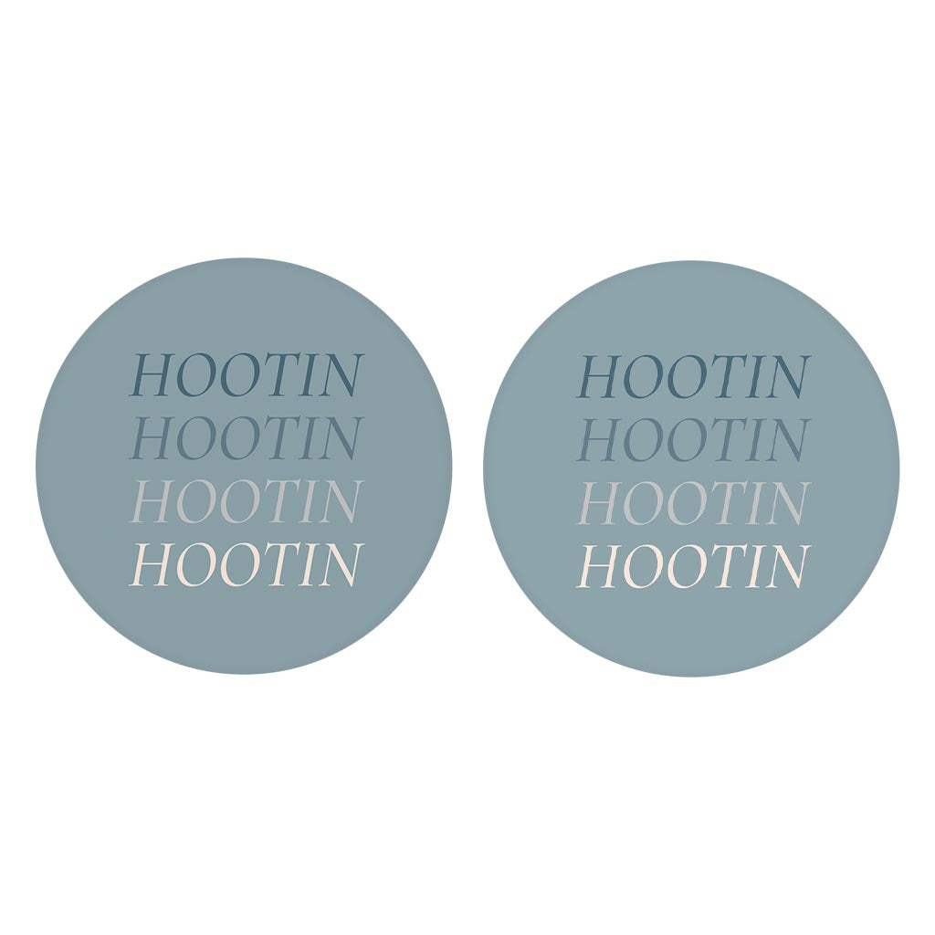Modern Minimalist Arkansas Hootin | Absorbent Car Coasters | Set of 2 | Min 4