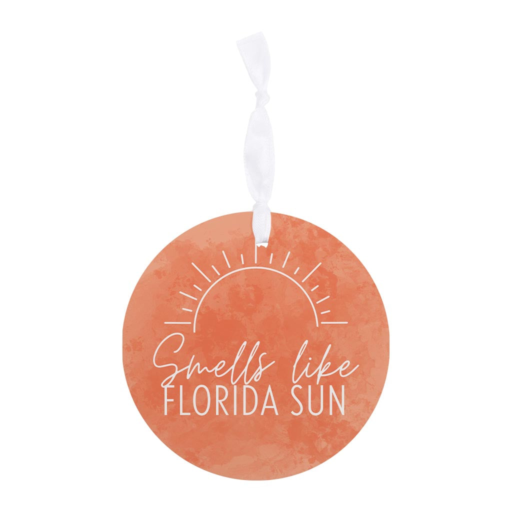 Smells Like Florida Sun Pink | Wood Ornament | Eaches | Min 6
