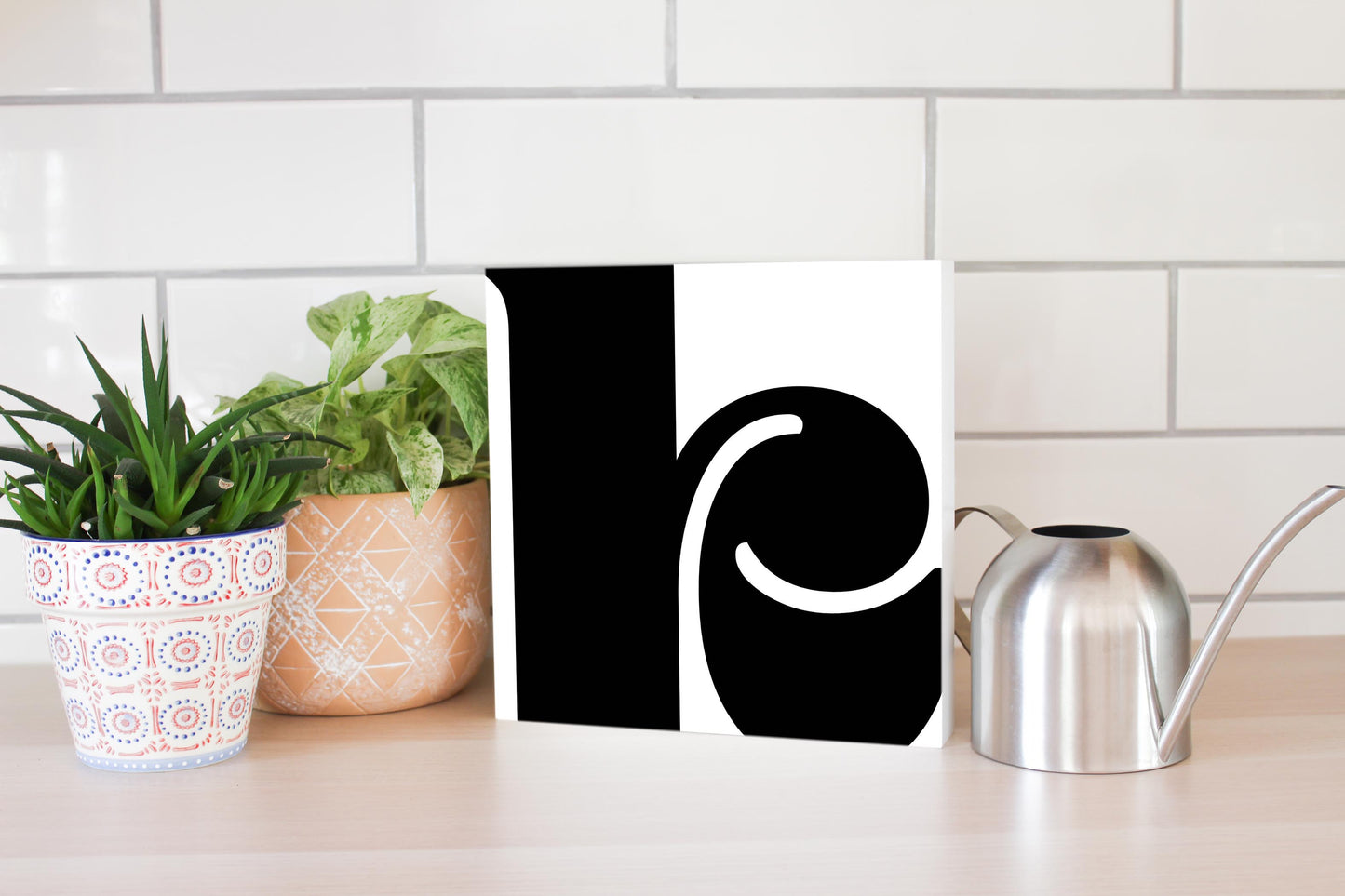 Fun Chunky Monogram K | Wood Block | Eaches | Min 2