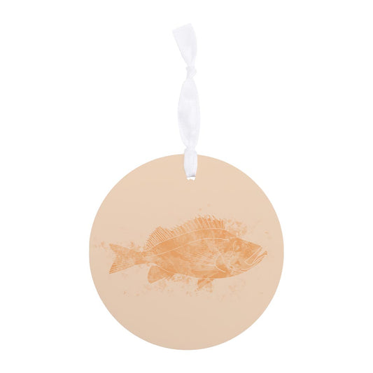Louisiana Colorful Water Color Red Fish | Wood Ornament | Eaches | Min 6