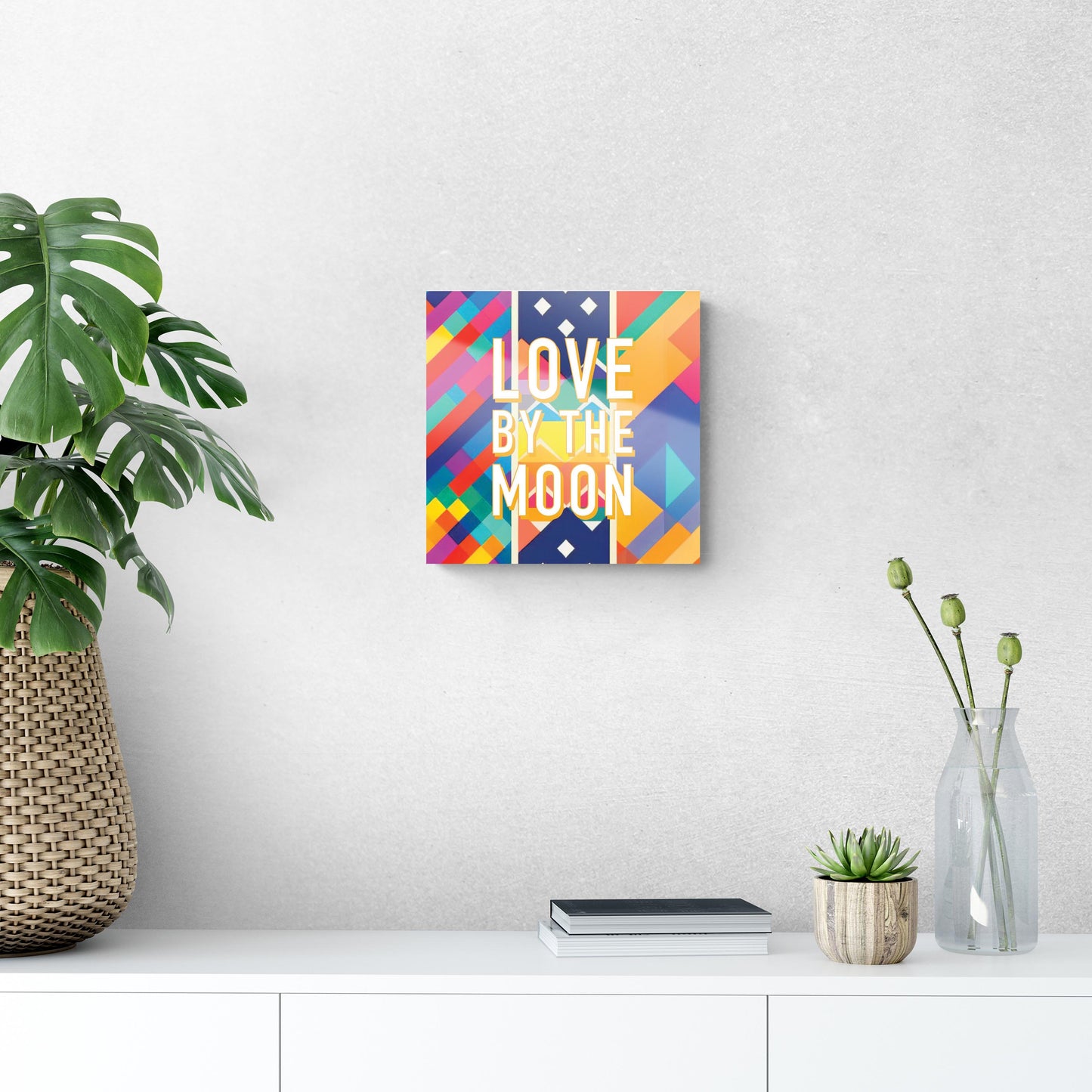 Love By The Moon | Hi-Def Glass Art | Eaches | Min 1