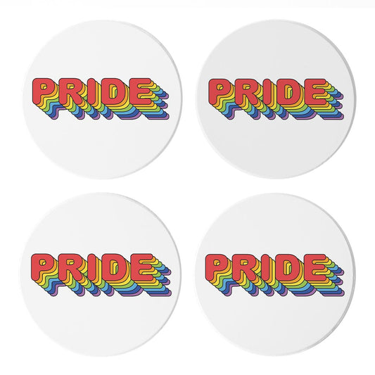 Retro Pride | Absorbent Coasters | Set of 4 | Min 2