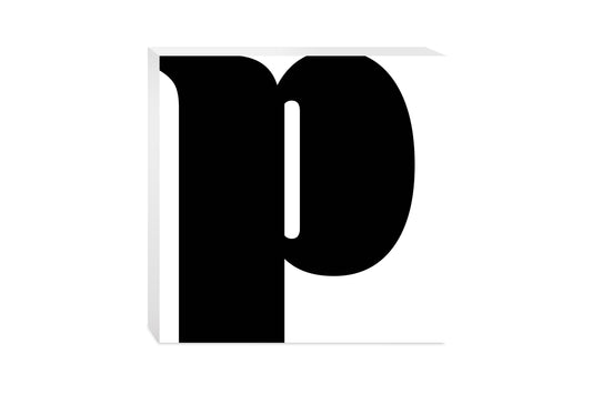 Fun Chunky Monogram P | Wood Block | Eaches | Min 2