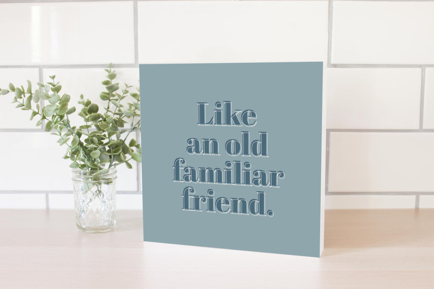 Modern Minimalist Arkansas Familiar Friend | Wood Block | Eaches | Min 2