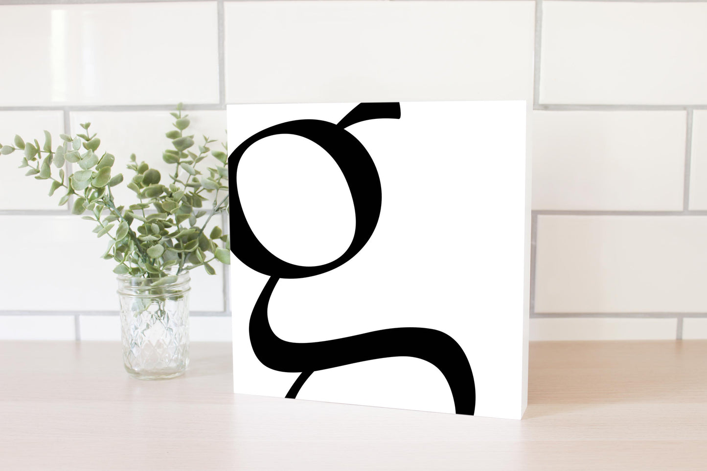 Minimal Monogram G | Wood Block | Eaches | Min 2