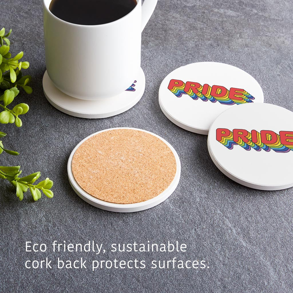 Retro Pride | Absorbent Coasters | Set of 4 | Min 2