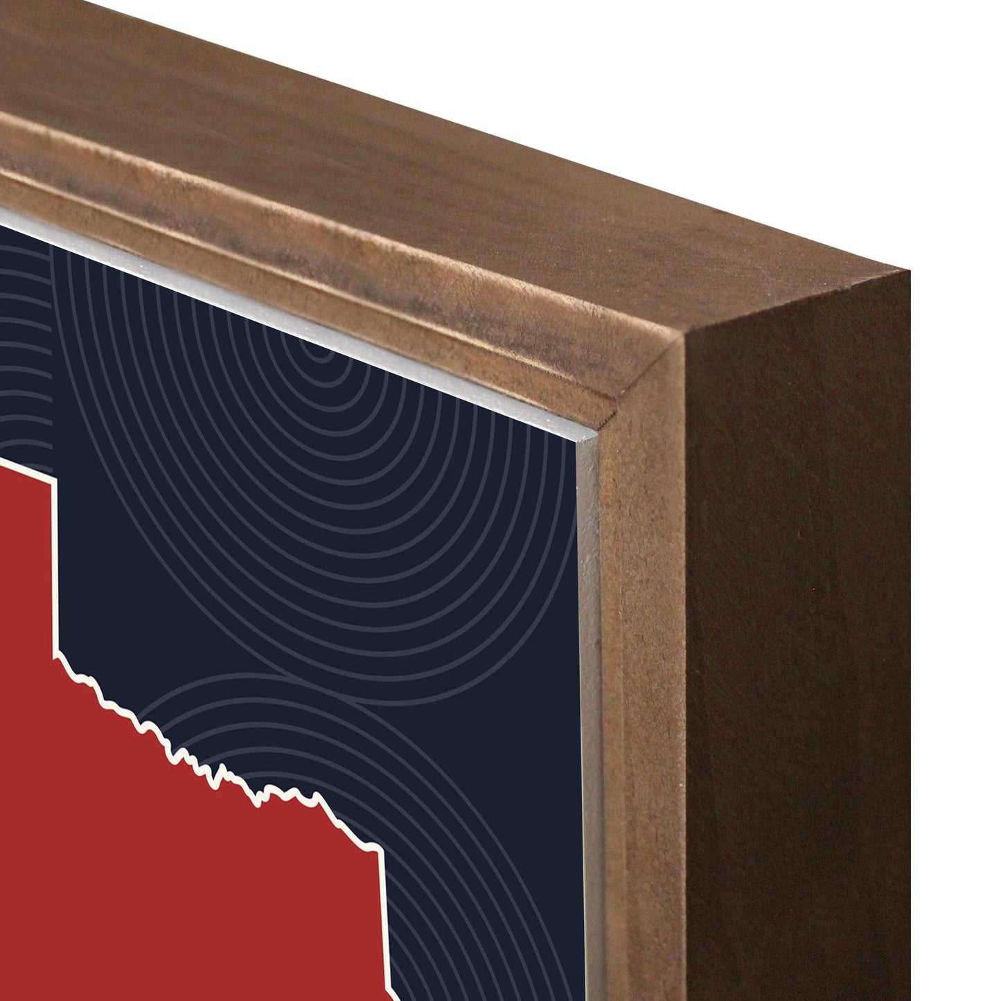 Modern Minimalist Texas Colors Shape | Wood Sign | Eaches | Min 1