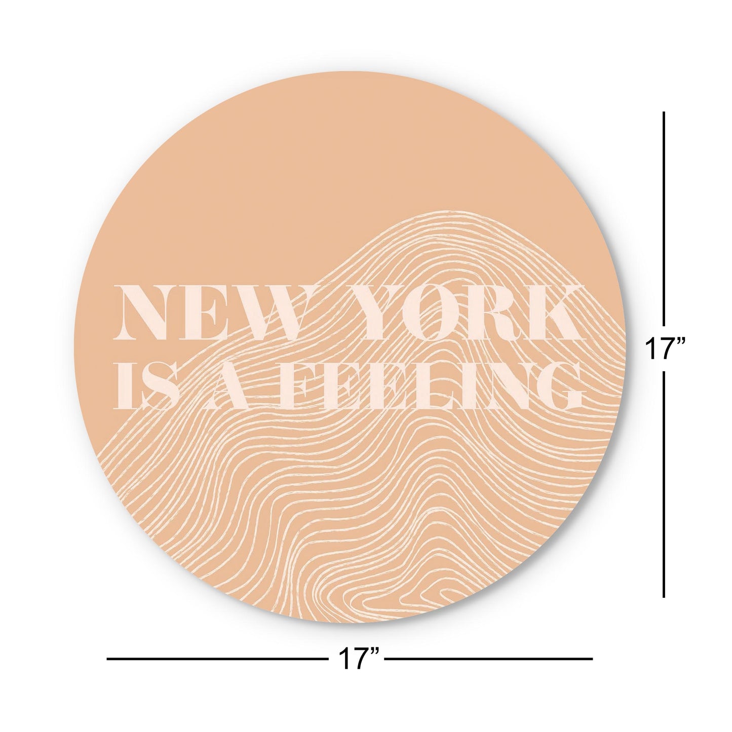 Modern Minimalist New York Is A Feeling | Wood Sign | Eaches | Min 1
