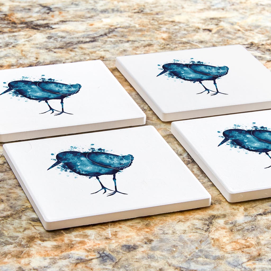 East Coast Water Color Sand Piper | Absorbent Coasters | Set of 4 | Min 2