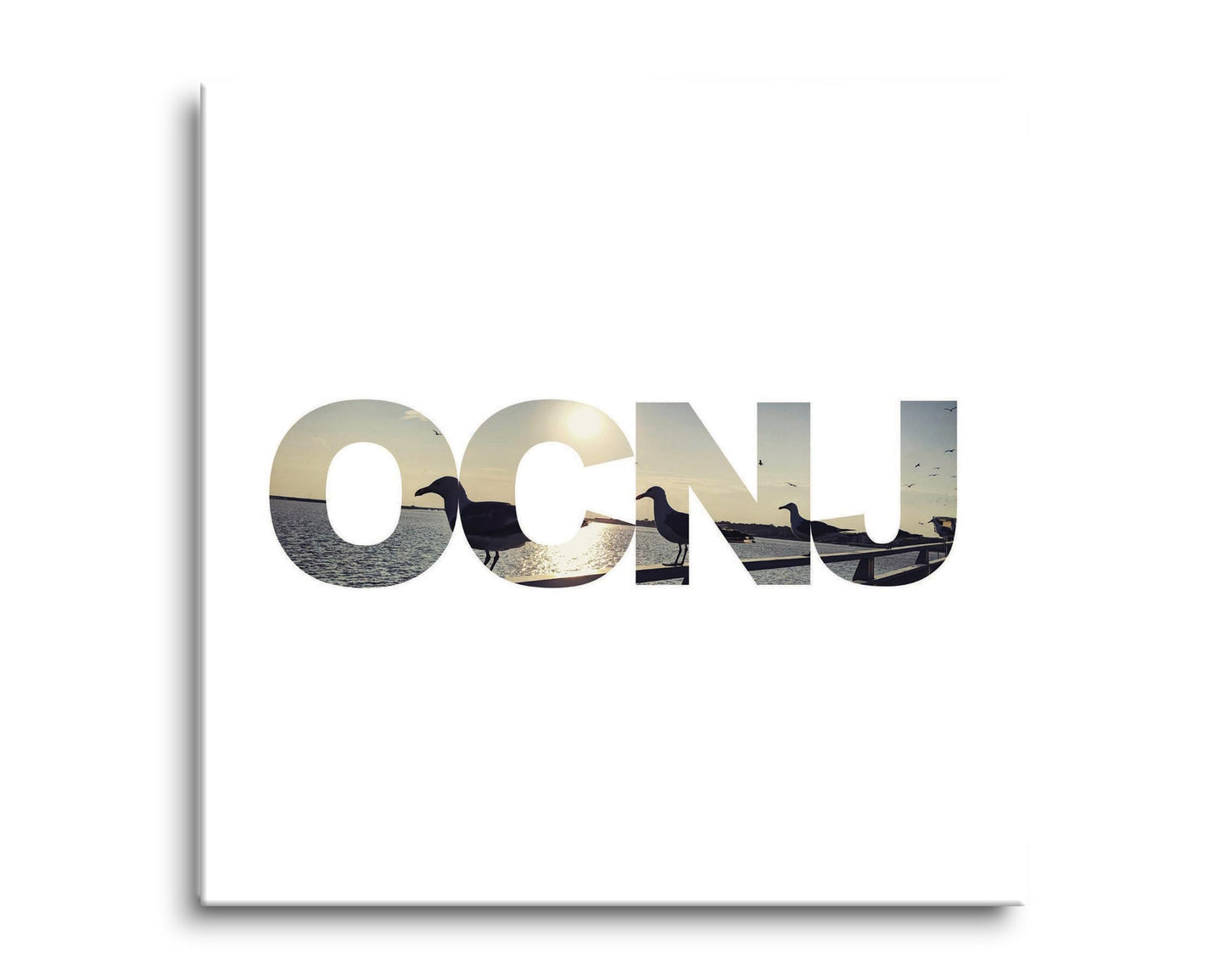 OCNJ Photo With Text | Hi-Def Glass Art | Eaches | Min 2