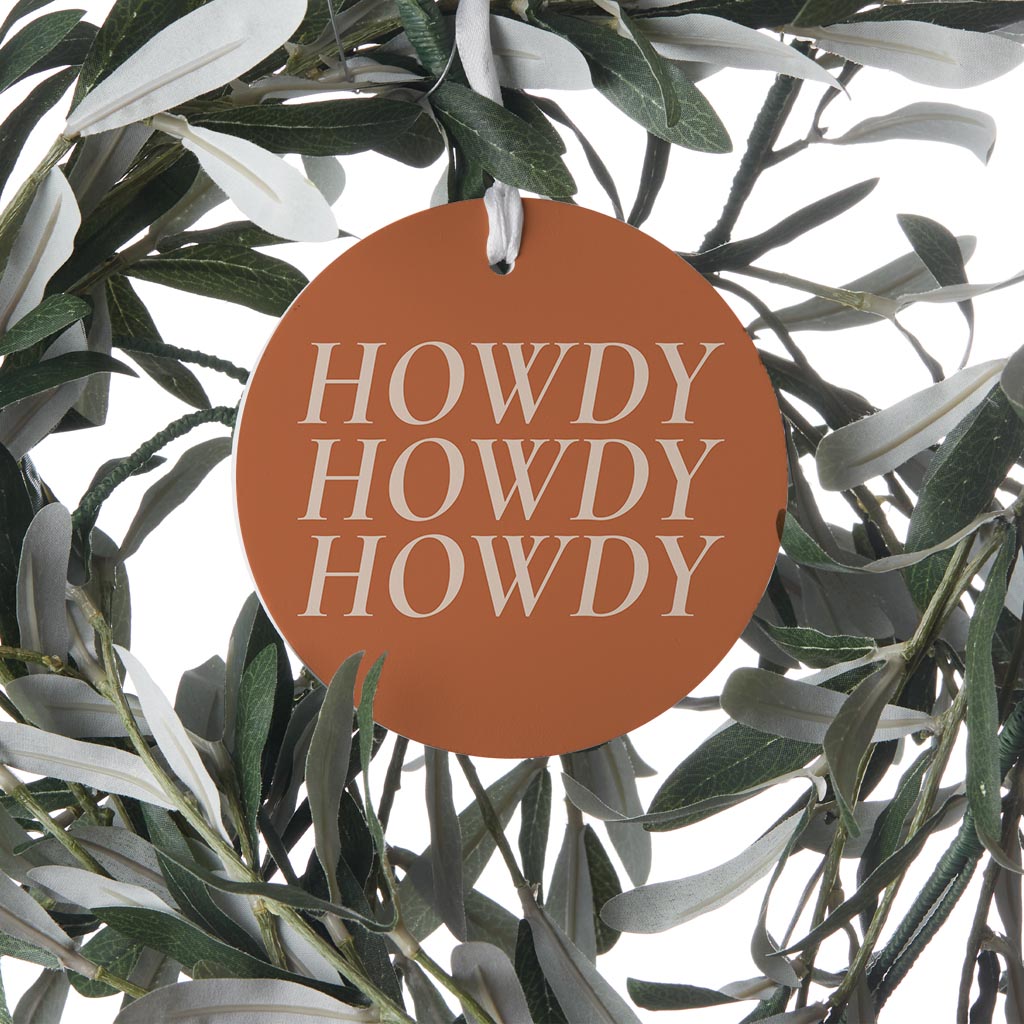 Modern Minimalist Texas Howdy| Wood Ornament | Eaches | Min 6
