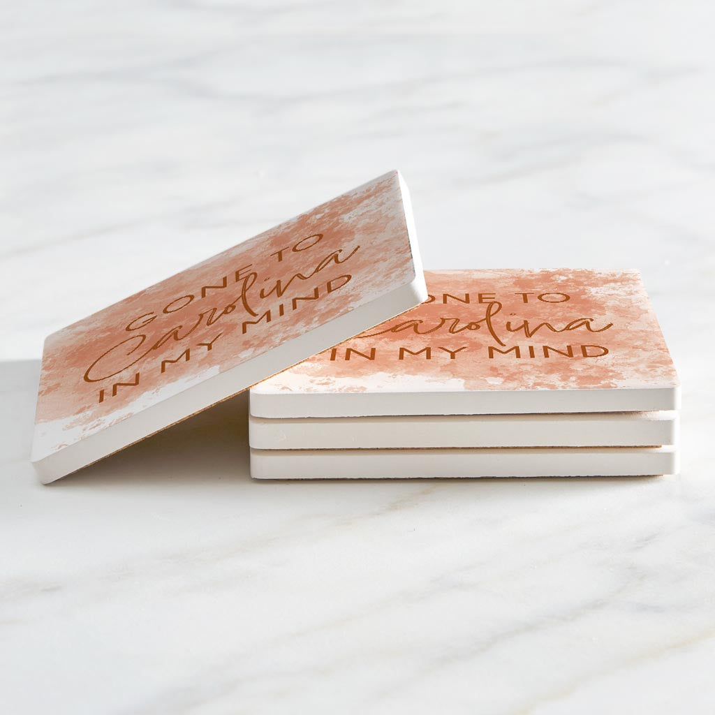 Gone To Carolina Water Color | Absorbent Coasters | Set of 4 | Min 2