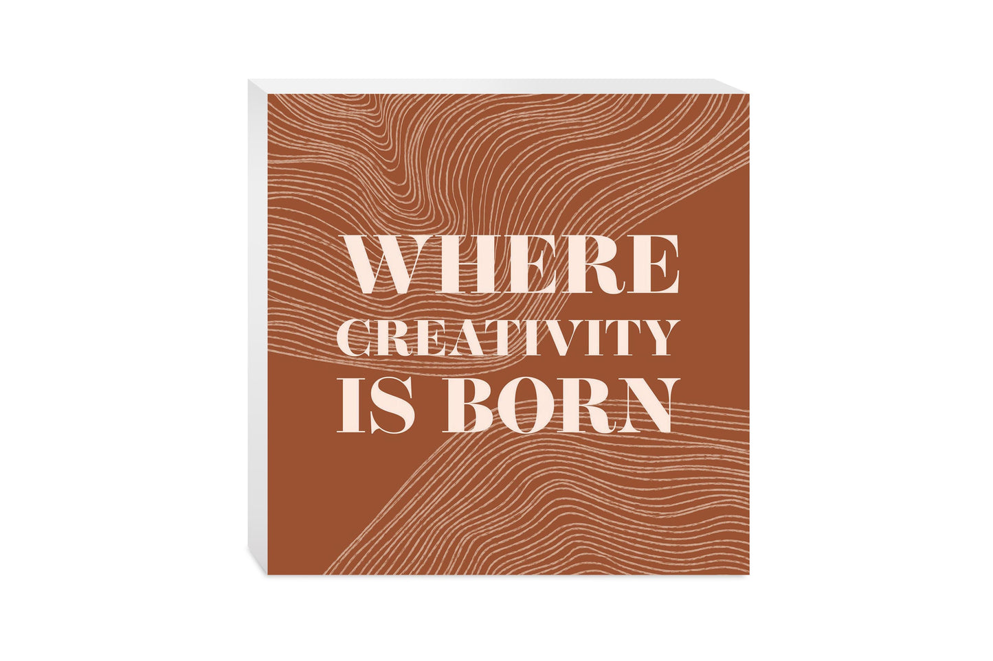 Modern Minimalist New York Creativity Is Born | Wood Block | Eaches | Min 2