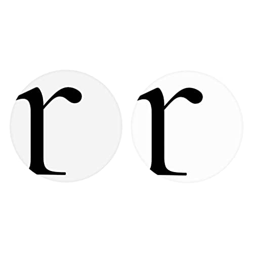 Minimalist Monogram R Circle Joyride Home Decor 2 Ceramic Car Coasters 2 65 Inch Circle Coasters Set Of 2 Vehicle Accessory Keeps Car Cup Holder Clean Express Your Style| Absorbent Car Coasters | Set of 2 | Min 4