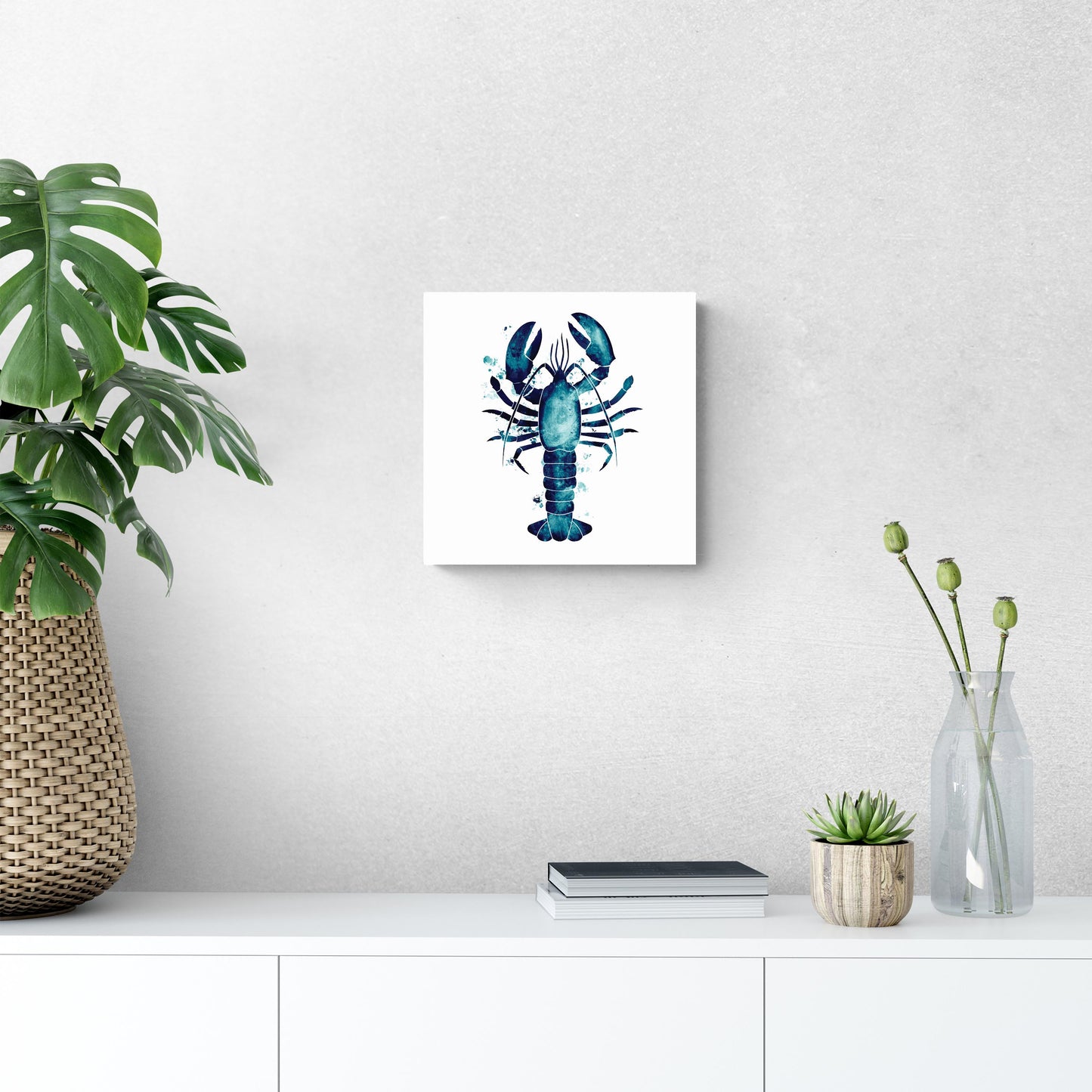 New England Water Color Lobster | Wood Sign | Eaches | Min 2