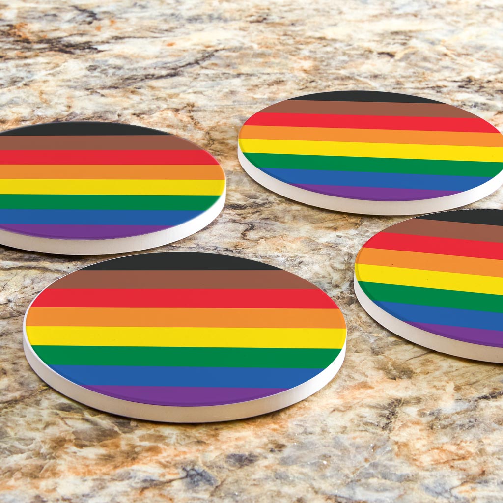 Philly Pride Flag Colors | Absorbent Coasters | Set of 4 | Min 2