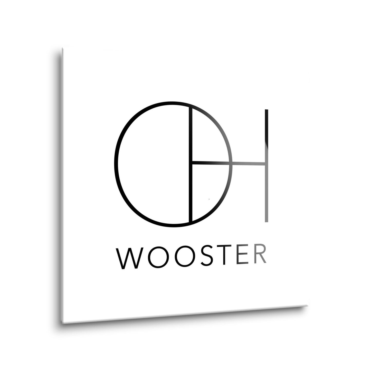 Wooster Oh State Initials And City Name | Hi-Def Glass Art | Eaches | Min 2