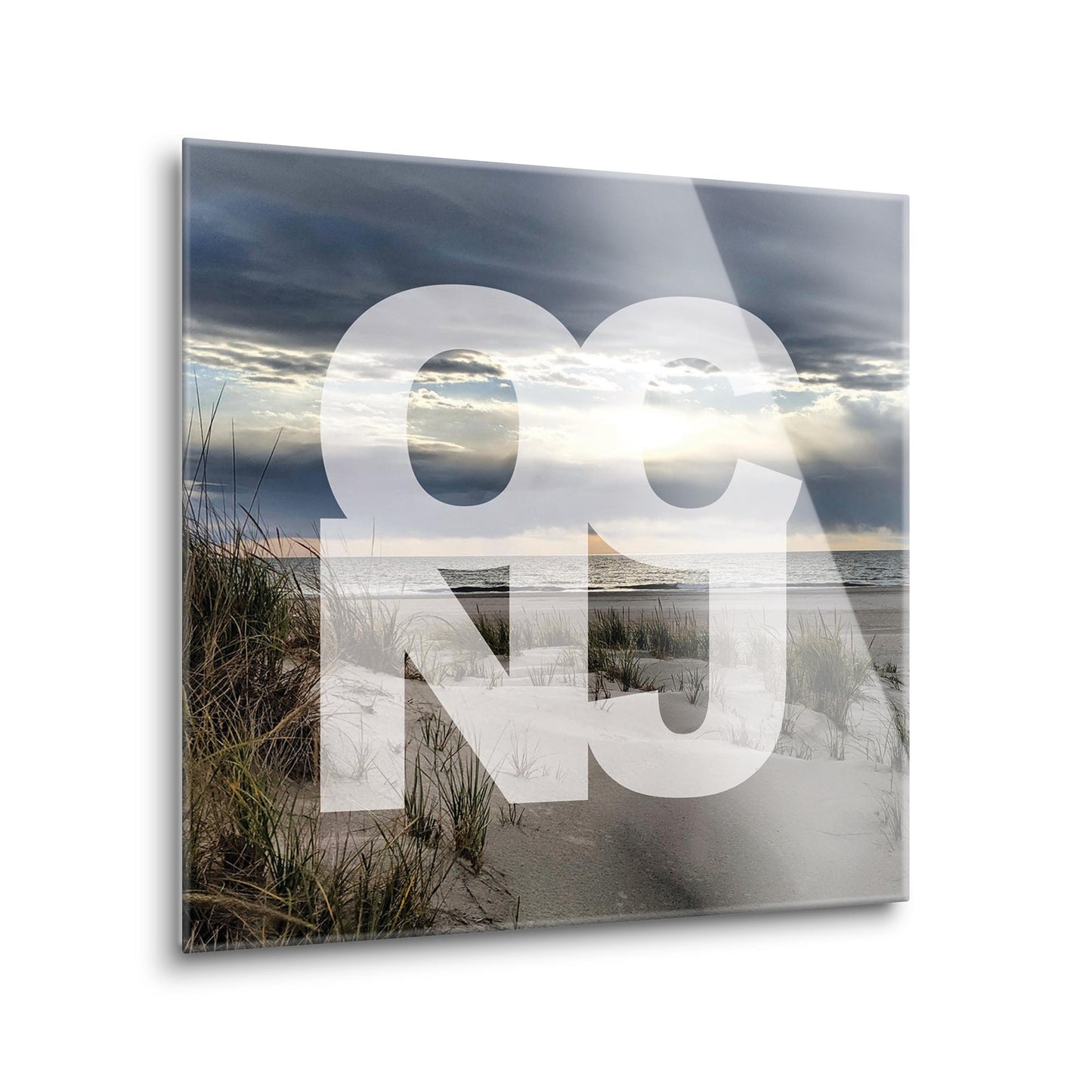 OCNJ Photo With Text | Hi-Def Glass Art | Eaches | Min 2