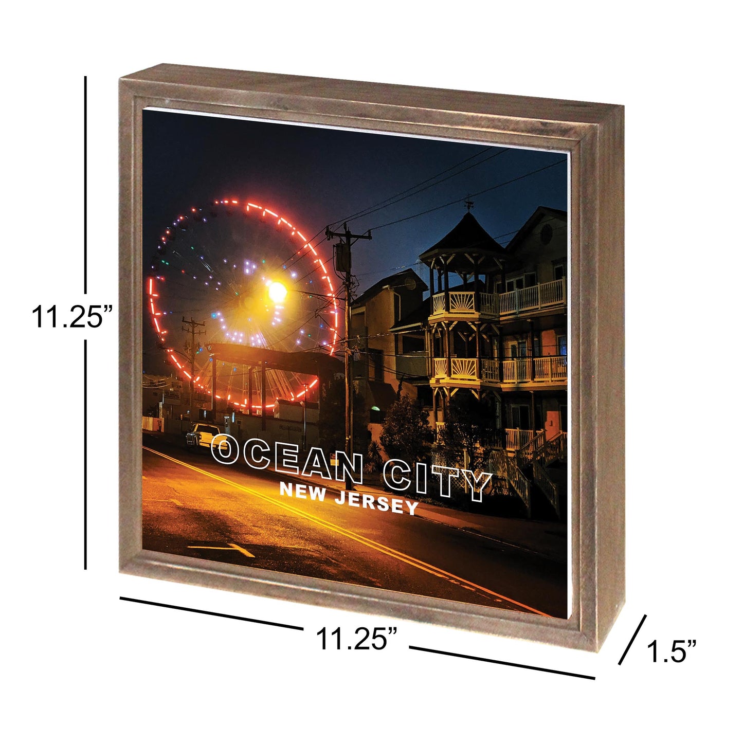 OCNJ Photo With Text | Wood Sign | Eaches | Min 1