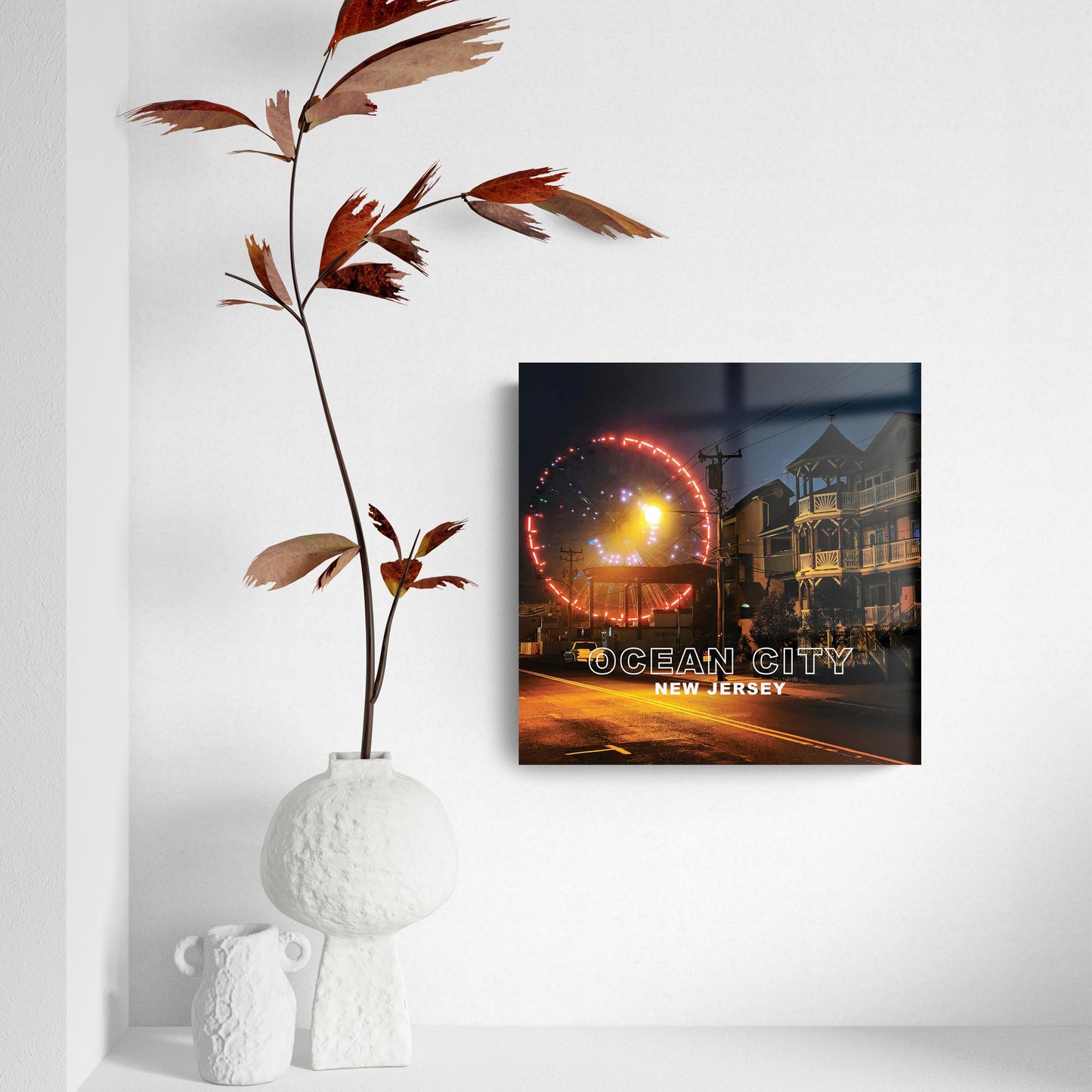 OCNJ Photo With Text | Hi-Def Glass Art | Eaches | Min 2