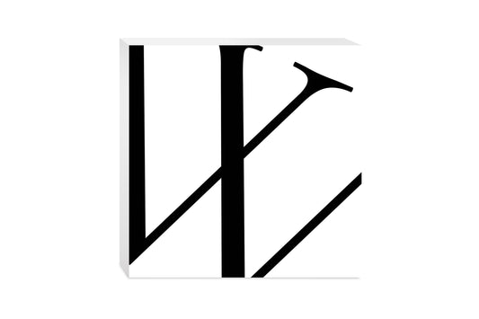Minimal Monogram W| Wood Block | Eaches | Min 2