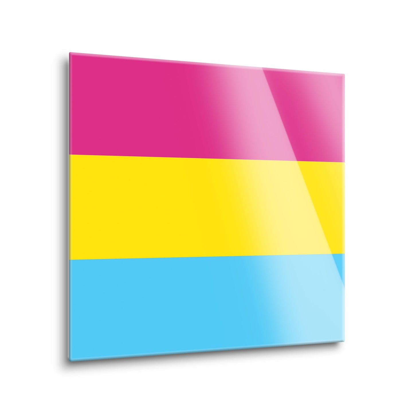 Pansexual Pride Flag Colors | Hi-Def Glass Art | Eaches | Min 2