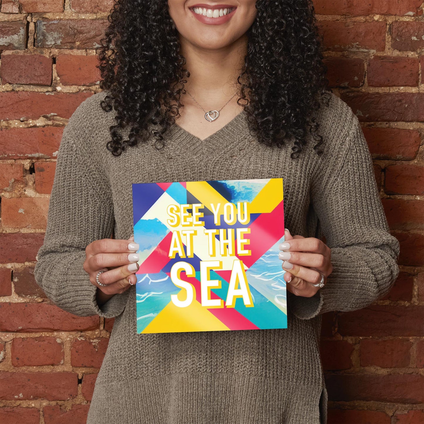 See You At The Sea | Hi-Def Glass Art | Eaches | Min 2