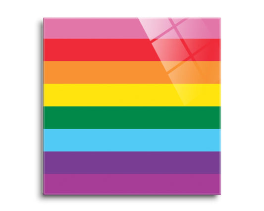 Original Pride Flag Colors | Hi-Def Glass Art | Eaches | Min 2