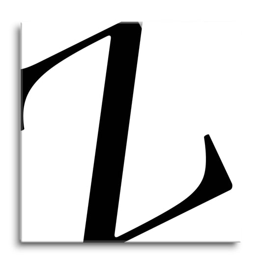 Minimal Monogram Z| Hi-Def Glass Art | Eaches | Min 1